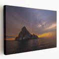 Large art of Galapagos landscape on stretched canvas, featuring muted earth tones, ideal for kitchen wall art.