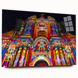 Large abstract wall art of Ecuadorian scenery in muted earth tones on acrylic glass.