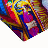 Black and white landscape art painting of a mountainous Ecuadorian scene on stretched canvas, ideal for bedroom wall art.