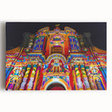 Black and white large art of Ecuadorian landscape on stretched canvas, ideal for kitchen wall art.