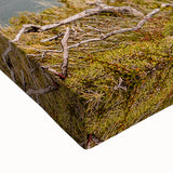 Large art of a Peruvian landscape in black and white on stretched canvas, suitable for bedroom wall decor.