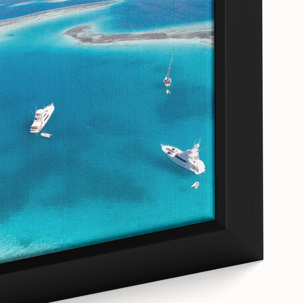 Framed canvas featuring a textured depiction of a vibrant Venezuelan landscape, ideal for extra large living room wall art.