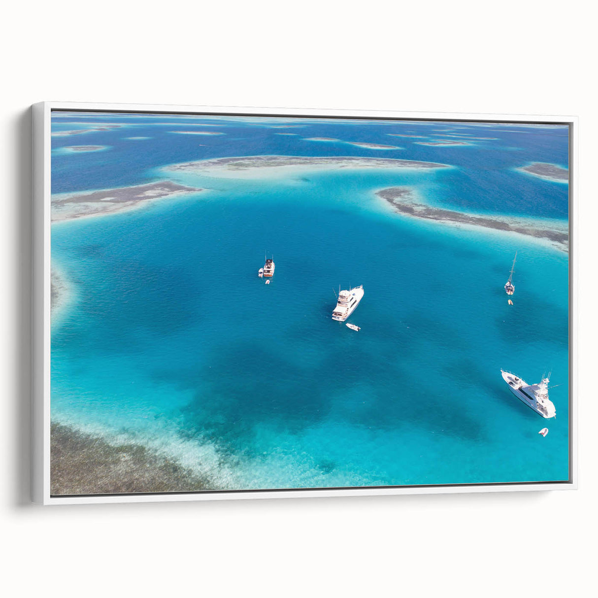 Vintage poster art of a Venezuelan landscape in colorful hues on a large framed canvas, ideal for living room decor.