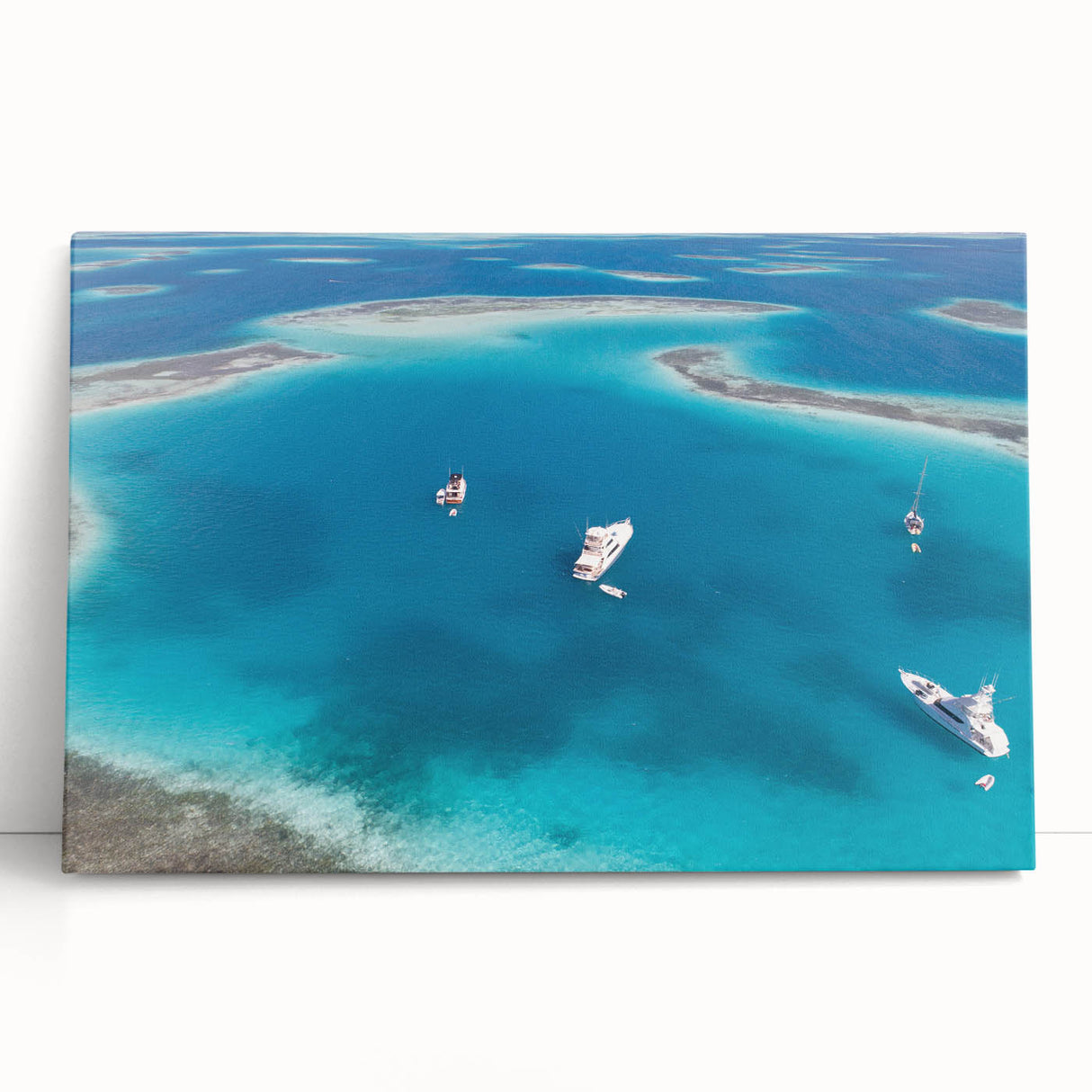 Black and white stretched canvas featuring a scenic view of a Venezuelan landscape, ideal for kitchen wall art.