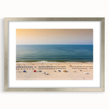 Textured abstract art print of Alabama scenery in muted earth tones, framed in silver, ideal for bedroom decor.