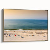 Framed canvas depicting an Alabama landscape in muted earth tones, ideal for bedroom wall art.