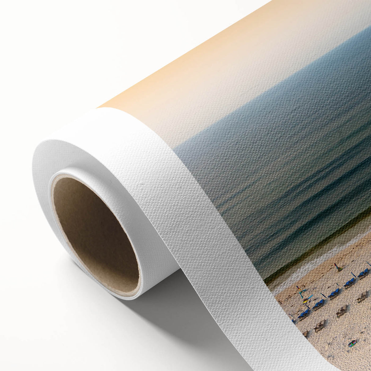 Art Deco style Alabama scenery on rolled canvas, featuring pastel shades ideal for nursery wall art.