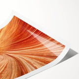 Extra large wall art featuring an Arizona landscape with Coyote Buttes, done in warm earth tones.