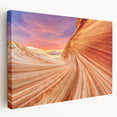 Large canvas print of Arizona's Coyote Buttes in natural earthy tones, suitable for kitchen wall art.