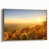 Framed canvas of a vintage Arkansas landscape in muted earth tones, ideal for bedroom wall art.
