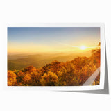 Extra large rolled print of Arkansas scenery with vibrant green foliage and a serene river, ideal for art wall dining room.