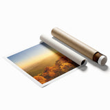 Extra large rolled canvas print featuring a detailed Arkansas scenery with vibrant green and floral elements.