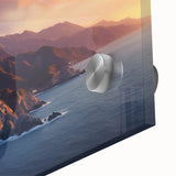 Large abstract wall art depicting Catalina, California in mid-century modernist style on acrylic glass.