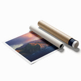 Extra large rolled print of Catalina, California scenery with vibrant floral elements, ideal for classy bathroom wall art.