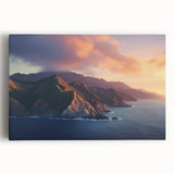 Black and white large art print of Catalina, California on stretched canvas, ideal for kitchen wall art.