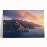 Black and white stretched canvas of Catalina, California, ideal for kitchen wall art or bedroom ambiance.