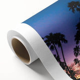 Art Deco style poster of San Diego skyline in pastel shades on rolled canvas, ideal for nursery wall art.