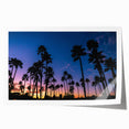 Extra large rolled print of San Diego scenery with vibrant floral elements, ideal for dining room wall art.