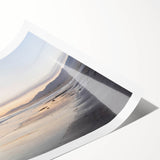 Extra large wall art featuring line art flowers in muted earth tones on a rolled canvas.