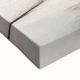 Large art of a black and white landscape painting of Santa Barbara on stretched canvas, ideal for bedroom wall decor.