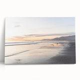 Black and white stretched canvas of Santa Barbara scenery, ideal for kitchen wall art or bedroom ambiance.
