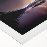 Art deco poster of Yosemite landscape on rolled canvas, featuring muted earth tones, ideal for dining room wall art.