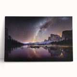 Black and white stretched canvas of Yosemite scenery, ideal for kitchen wall art or bedroom ambiance.