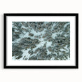 Extra large abstract art print depicting a colorful, textured Colorado scenery in a black frame, ideal for living room decor.
