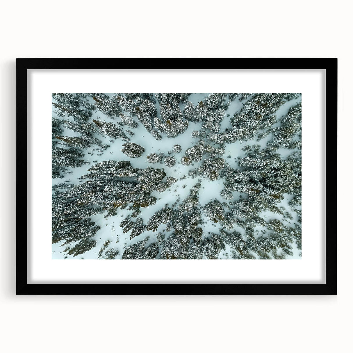 Extra large abstract art print depicting a colorful, textured Colorado scenery in a black frame, ideal for living room decor.