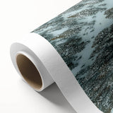 Art deco poster of Vail, Colorado scenery in pastel shades on rolled canvas, ideal for nursery wall art.