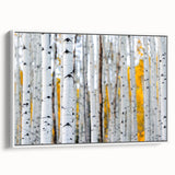 Vintage poster art of Aspen, Colorado with vibrant autumn colors on an extra large framed canvas.