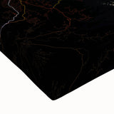 Black and white landscape art painting of Denver, printed on large stretched canvas, suitable for bedroom wall.