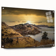 Acrylic print of Colorado Springs scenery in muted earth tones, suitable for bedroom or dining room decor.