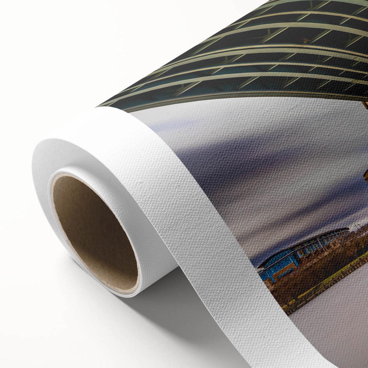 Art Deco poster of Connecticut scenery on rolled canvas, featuring pastel shades, ideal for nursery wall art.