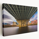 Scenic Connecticut landscape on stretched canvas with lush green tones, ideal for kitchen wall art.