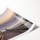 Extra large rolled print of line art flowers in black and white, suitable for large living room wall art.