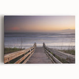 Large black and white photo of Daytona scenery on stretched canvas, suitable for kitchen wall art.