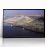 Large abstract wall art depicting vibrant, swirling colors on a framed acrylic, ideal for modern art wall decor.