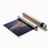 Extra large rolled print of Delaware scenery featuring soft pastel floral designs, ideal for classy bathroom wall art.