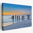 Florida Keys landscape on large stretched canvas, featuring vivid blue and green tones, ideal for kitchen wall art.