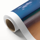 Art Deco-style poster of Kauai landscape with pastel colors on rolled canvas, ideal for nursery wall art.