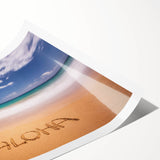 Extra large wall art featuring line art flowers in muted pastel shades on a rolled canvas, ideal for large living room decor.