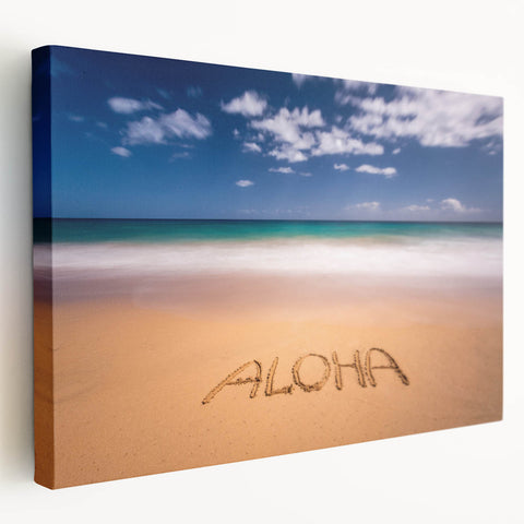 Large canvas print of a vibrant Kauai, Hawaii landscape, ideal for kitchen wall art.