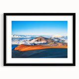 Extra large, textured abstract art print of vibrant Maui scenery on a framed canvas, ideal for living room decor.