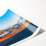 Extra large wall art featuring line art flowers in monochrome, printed on rolled canvas, ideal for large living room decor.