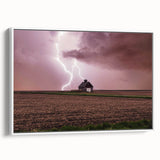 Vintage poster art of Iowa scenery on a framed canvas, featuring colorful art in extra large size.