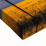 Black and white landscape art painting of Kansas scenery on a large stretched canvas, suitable for bedroom wall decor.