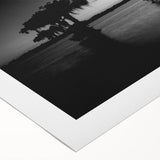 Art deco poster of Louisiana scenery in muted earth tones on rolled canvas, suitable for dining room wall art.