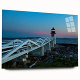 Large abstract depiction of Maine scenery in muted earth tones on acrylic glass, ideal for bedroom or dining room art.