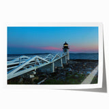 Scenic Maine landscape with floral elements in soft pastel shades on a large rolled canvas, ideal for dining room decor.